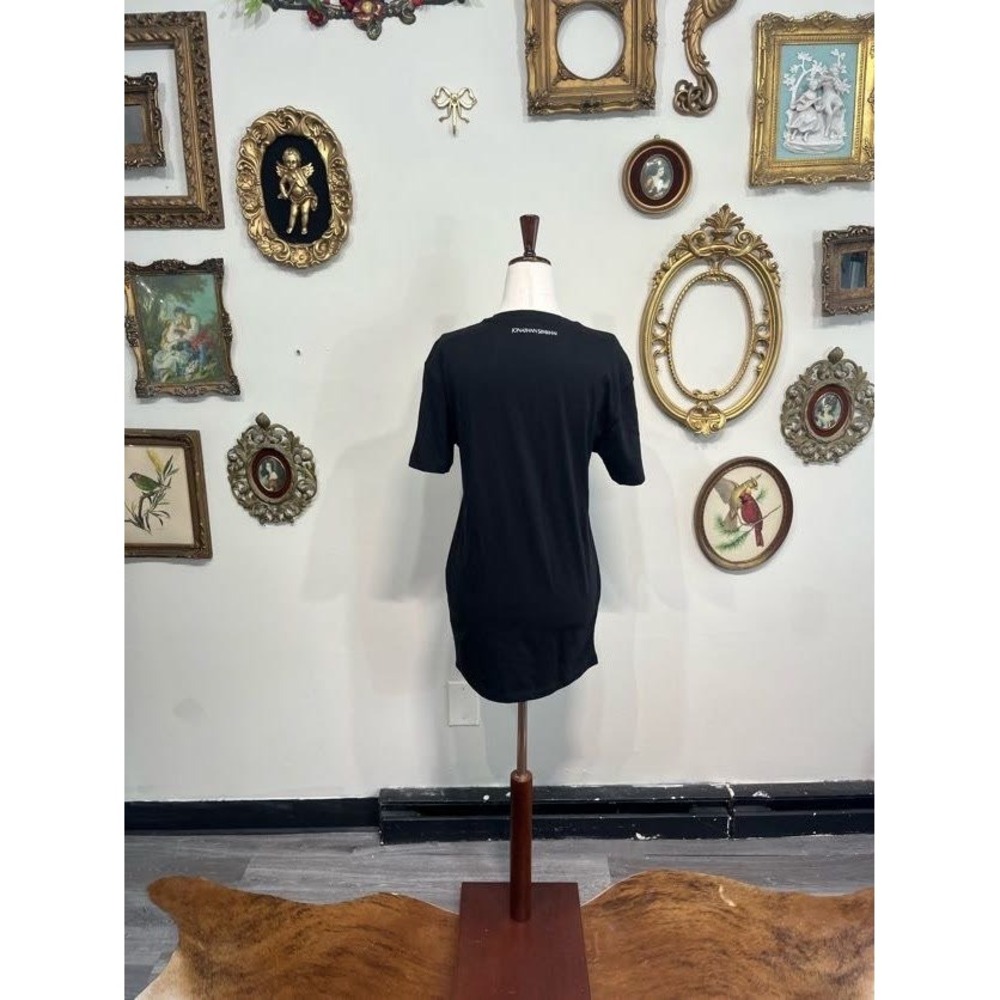 Jonathan Simkhai "Feminist AF" Pima Cotton Tee in Black - Size XS - Picture 3 of 8